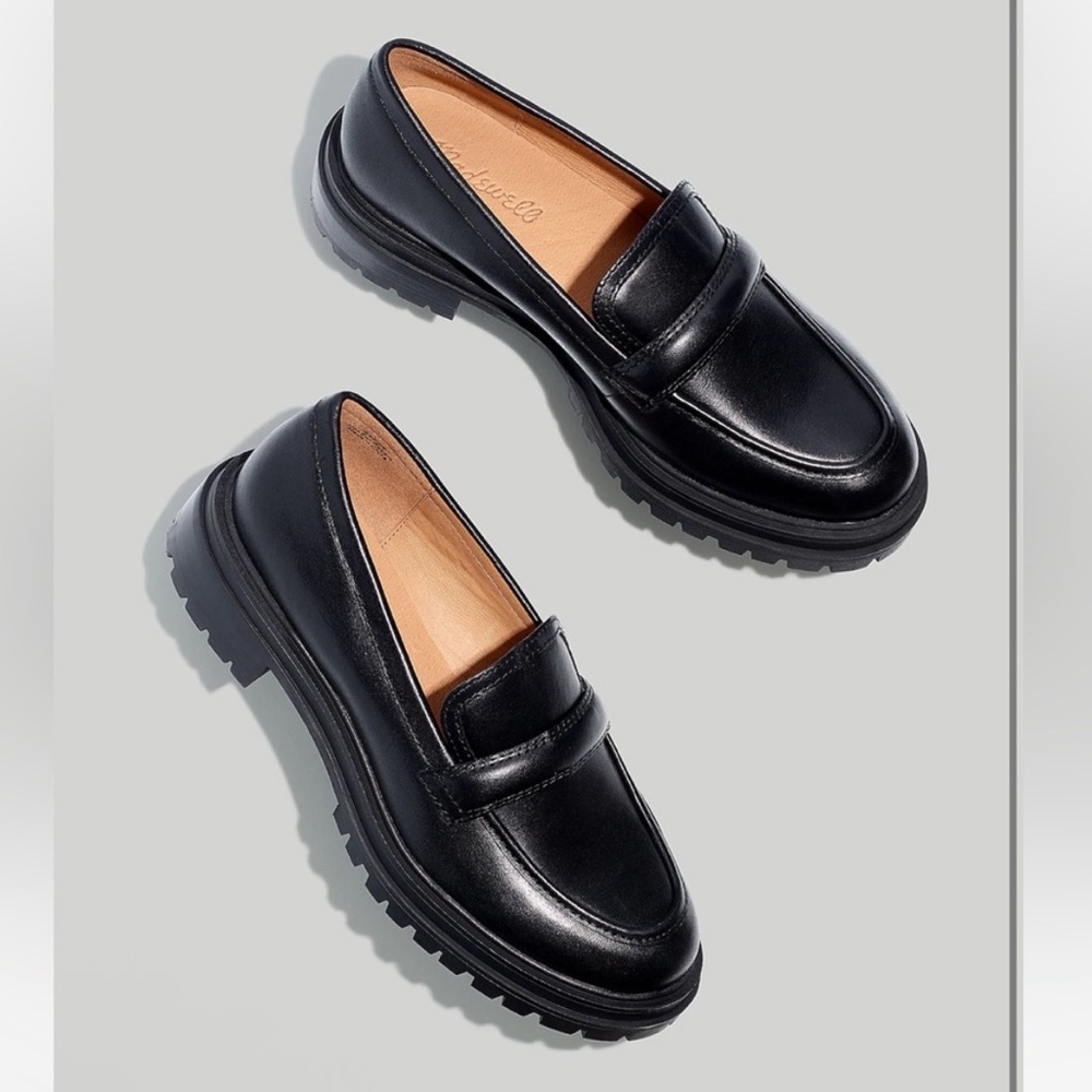 NEW Madewell The Bradley Lugsole Loafer in Leather
